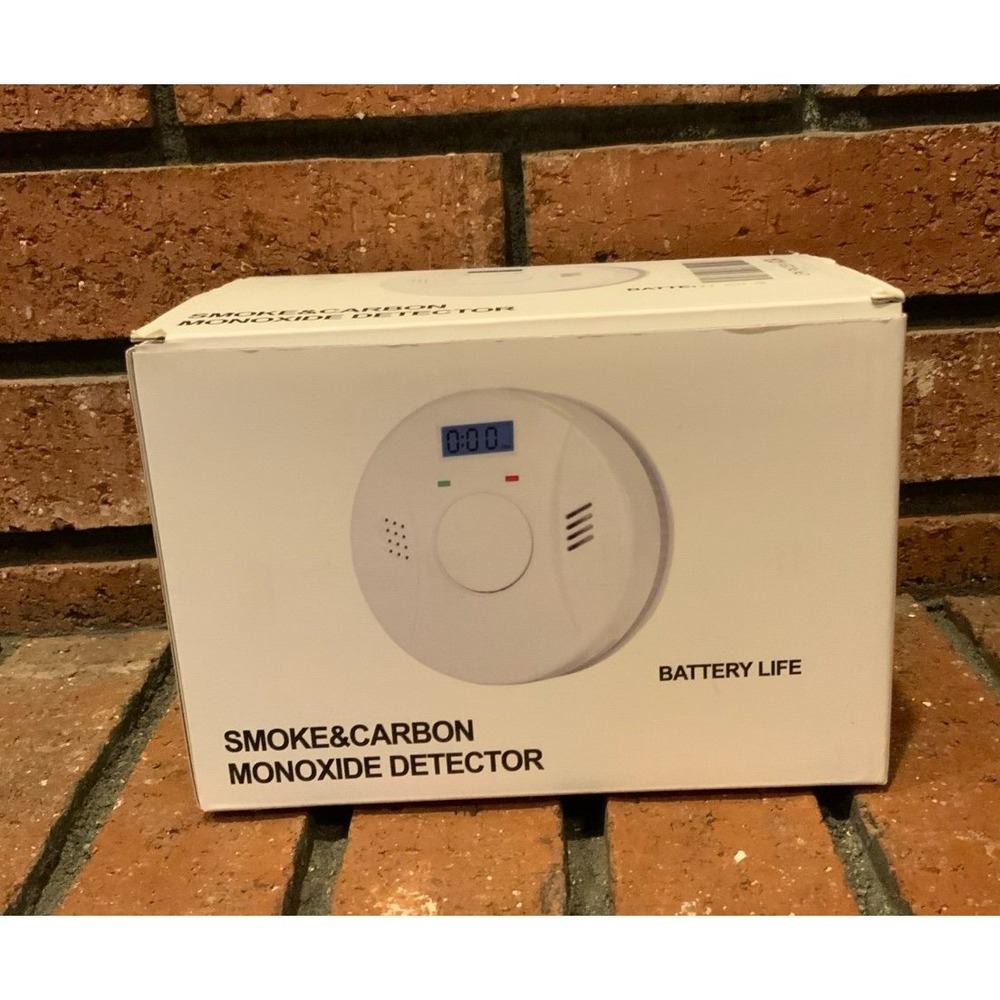 Smoke Detector & Carbon Monoxide Combo Pack Of 4 White Battery Operated